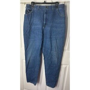 Vintage 90s Lee Mom Jeans Elastic Waist Medium Wash Size 20W